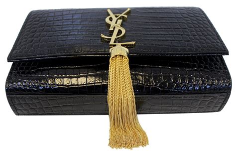 ysl clutxh|ysl crocodile clutch.